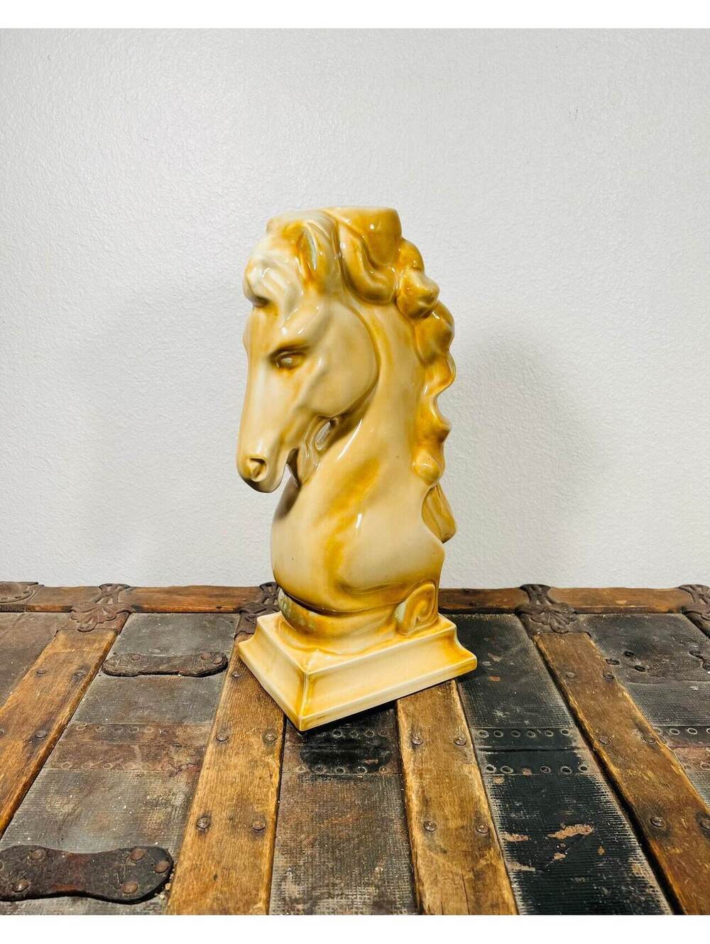 Vintage Mid Century Horse Bust Ceramic Stunning